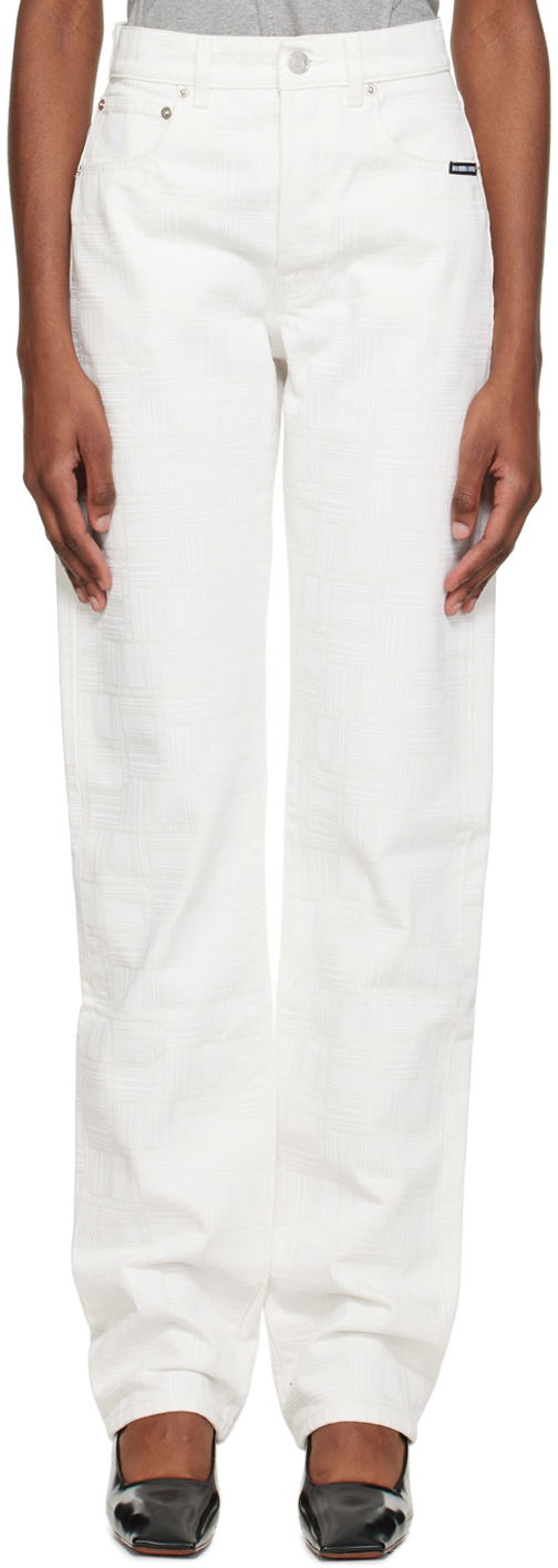 Kavbojke VETEMENTS Monogram Jeans Bela | VL14PA300W
