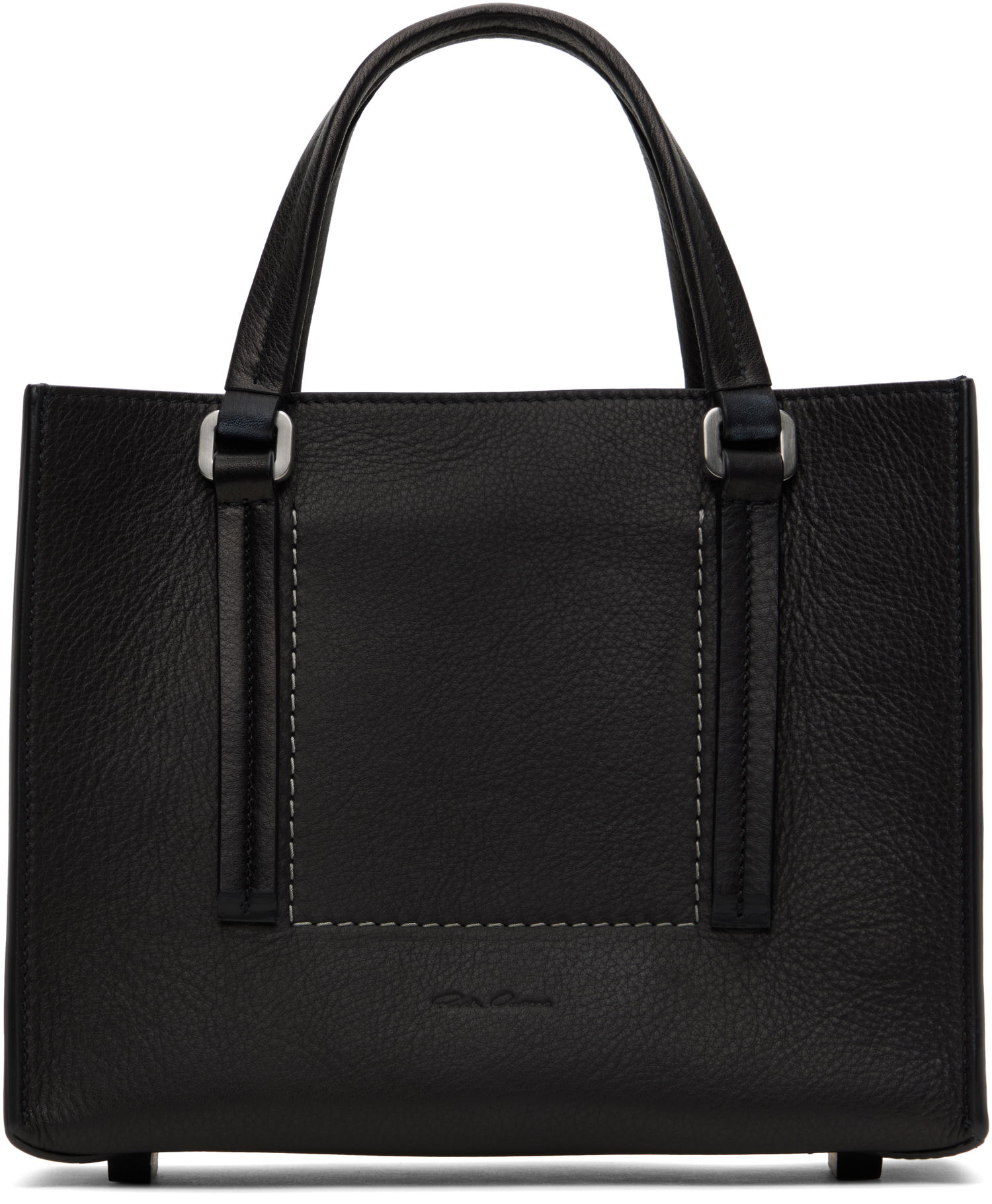Torba za čez ramo Rick Owens Rick Owens Mini Edith Shopper Tote Črna | RA01E0652 LCN, 0