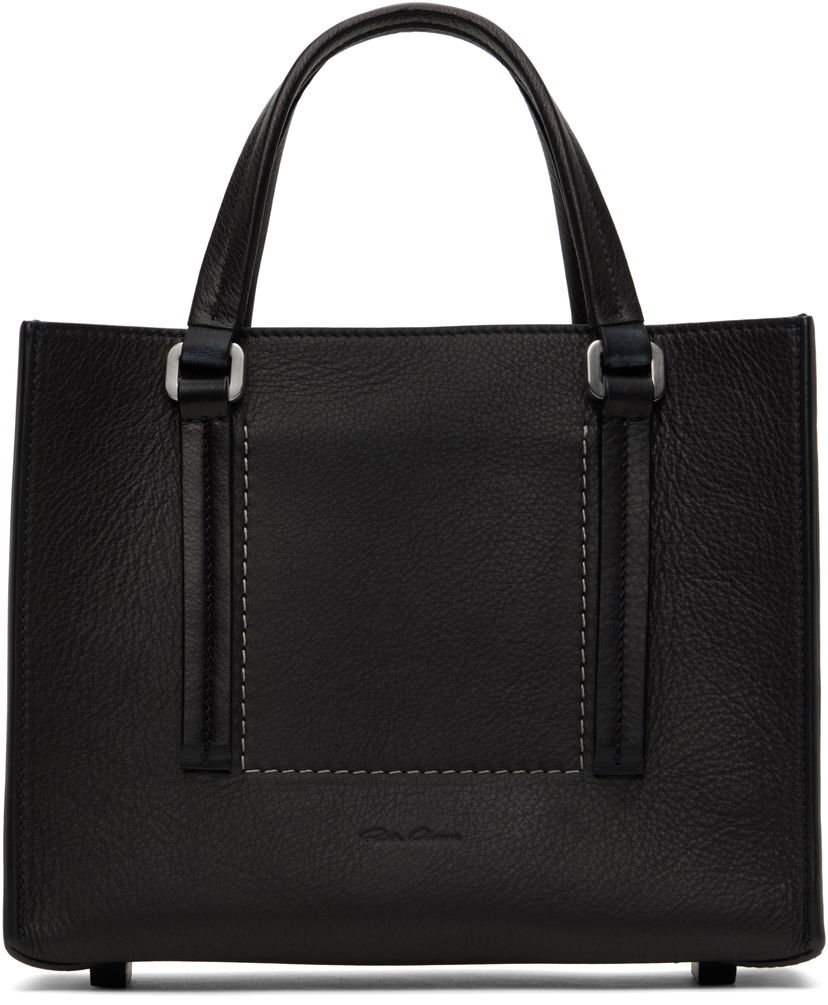 Torba za čez ramo Rick Owens Rick Owens Mini Edith Shopper Tote Črna | RA01E0652 LCN