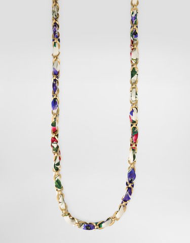 Ogrlica Dolce & Gabbana Dolce & Gabbana Floral Print Chain Strap Večbarvna | BI3309AW051HA5KT, 1