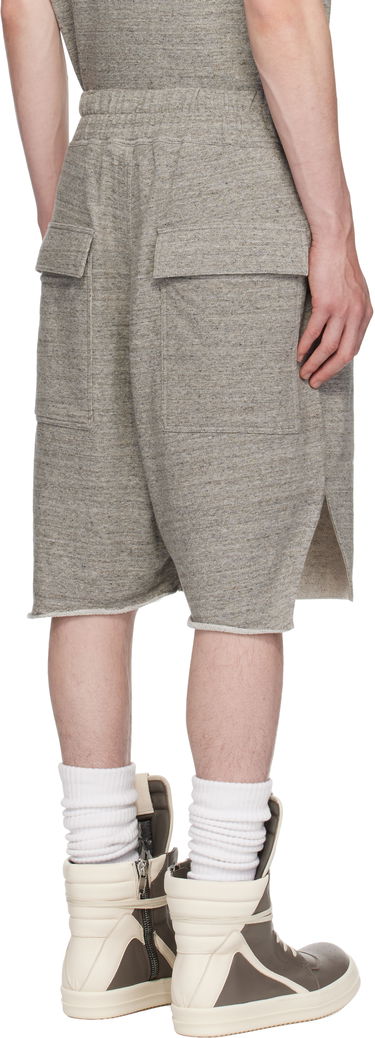 Kratke hlače Rick Owens Rick Owens Champion Edition Beveled Pods Shorts Siva | CM01E1687 CHMJ MELANGE JERSEY, 2