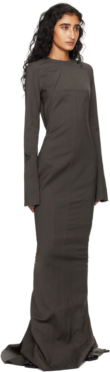 Obleke Rick Owens Rick Owens Wool Maxi Dress Siva | RP02E4510 WST, 3