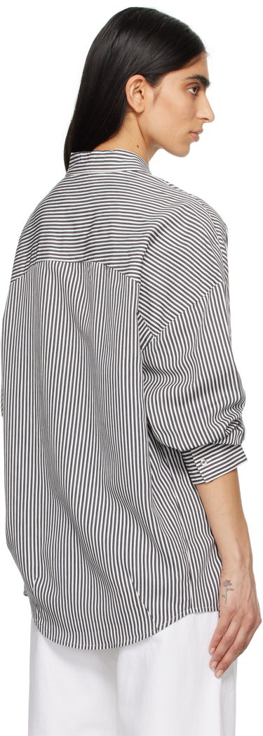 Srajce AGOLDE AGOLDE Roux Striped Button-Down Shirt Bela | A7354-1790, 2