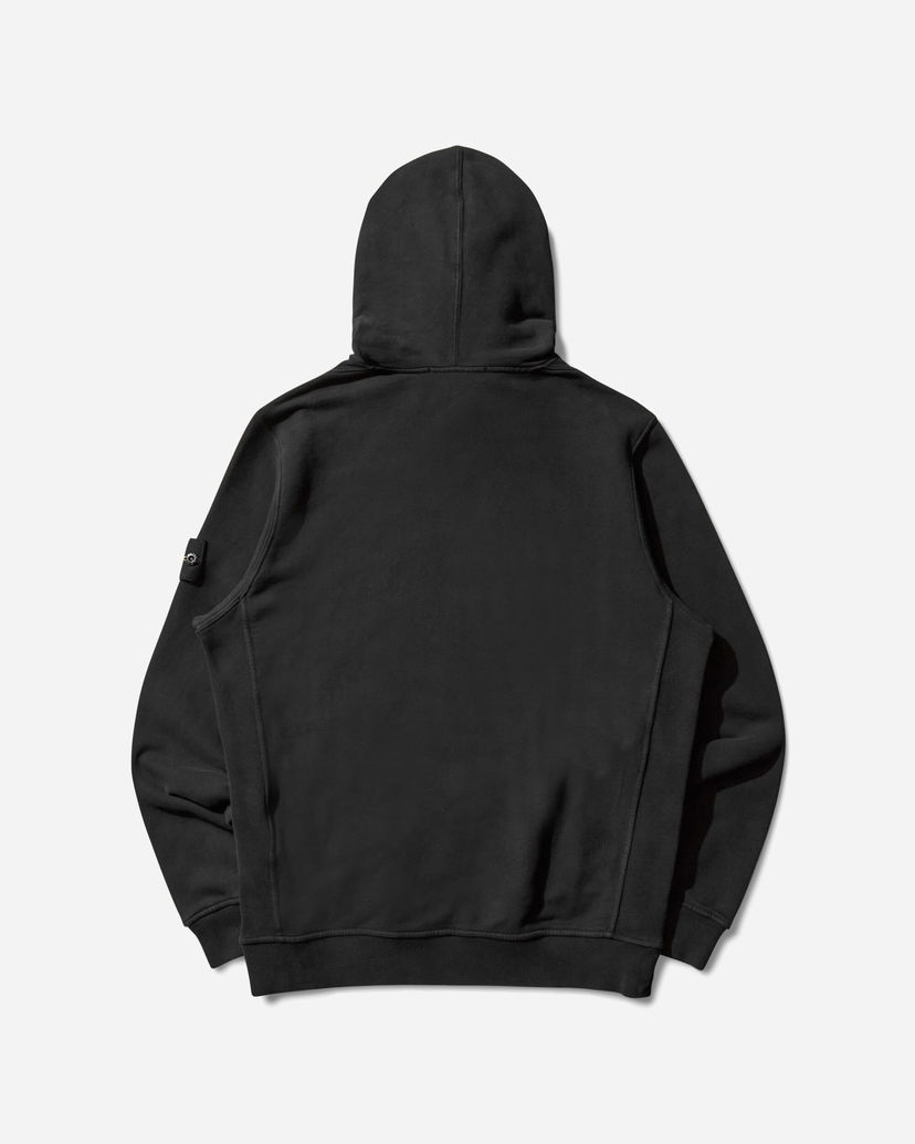 Pulover Stone Island Garment Dyed Hoodie Črna | K2S15-6100029-S0A20 V0029