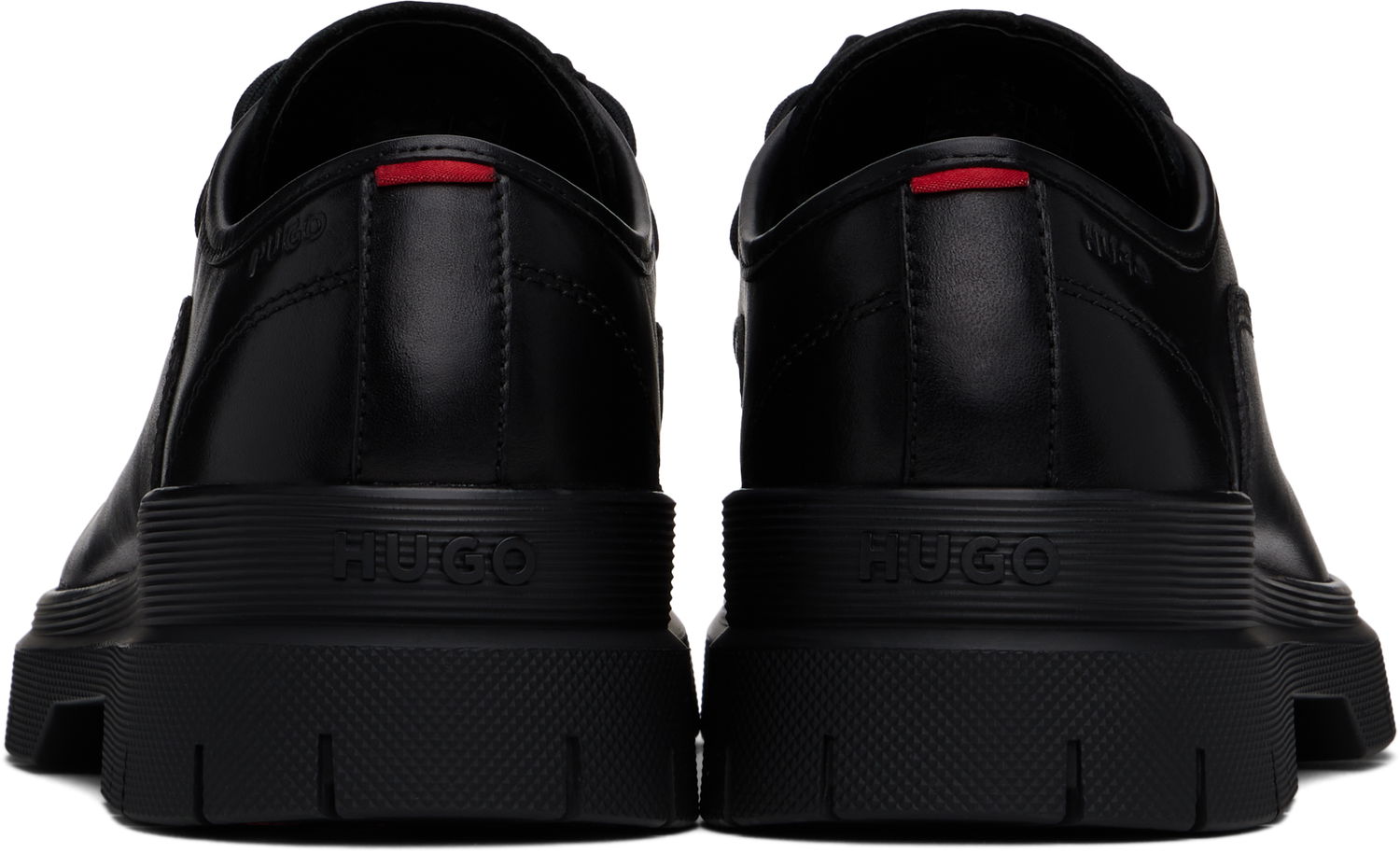 Oblačila BOSS Hugo Double Stitching Derbys Črna | 50536171, 1