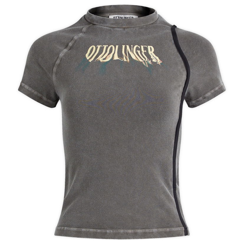 Majica Ottolinger Ottolinger Deconstructed Fitted T-Shirt, Size Large Siva | 2215013511-GRY