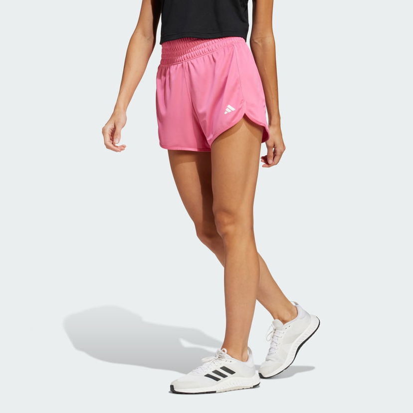 Kratke hlače adidas Performance Pacer Essentials Knit High-Rise Shorts Roza | JN4662