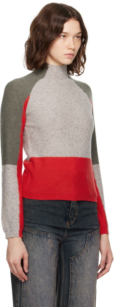 Pleteni pulover Eckhaus Latta Eckhaus Latta Racer Color-Block Turtleneck Večbarvna | 8259-EL-PF25-W -, 1