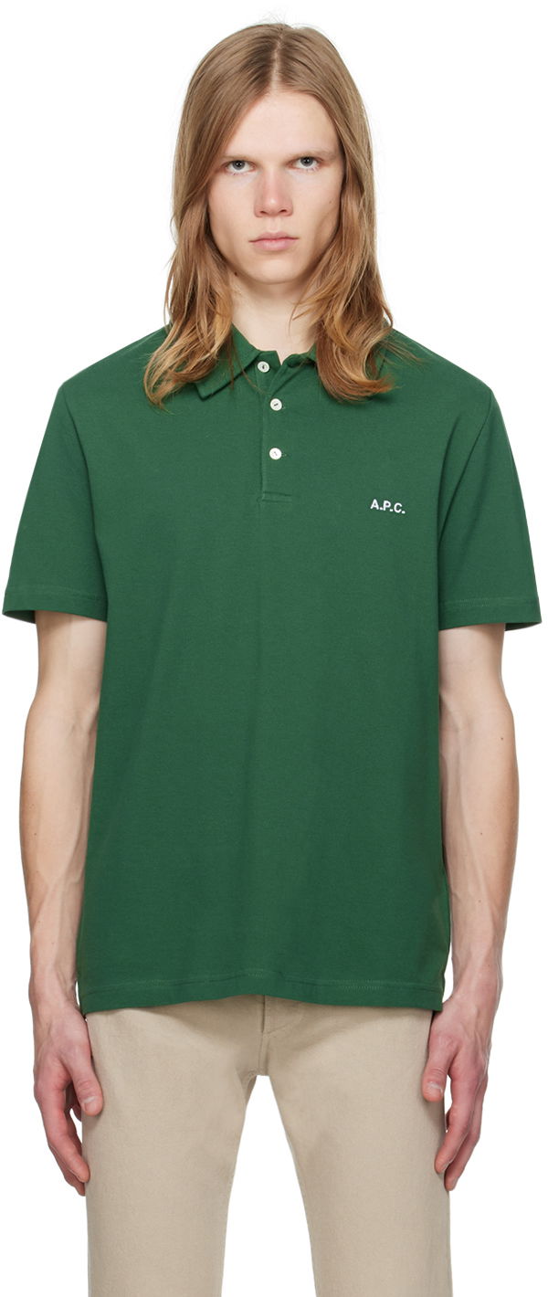 Polo majica A.P.C. Austin Polo Tee Zelena | COGWZ-H26344, 0