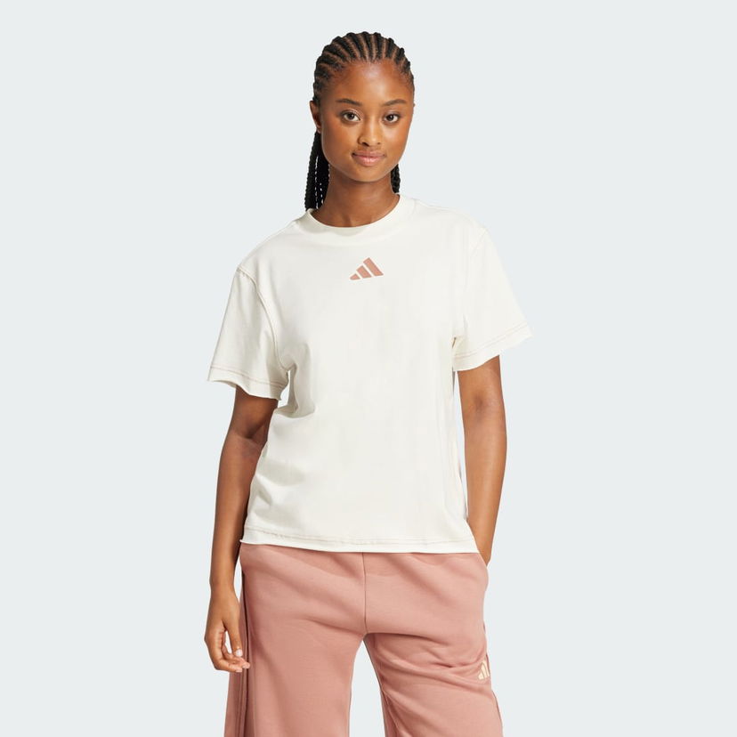 Majica adidas Performance ALL SZN Loose Graphic T-Shirt Bela | JN7384