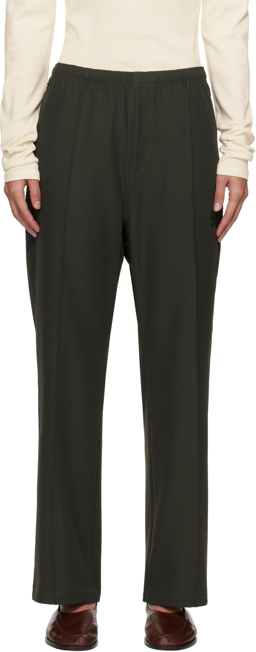 Hlače Needles Straight Trousers Zelena | PU214