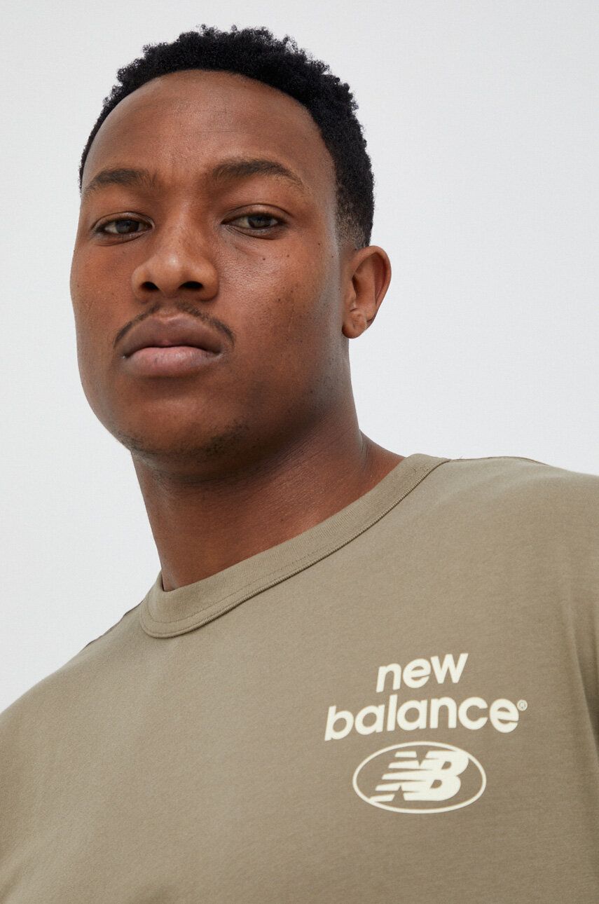 Majica New Balance T-shirt Bež | MT31518CGN, 0