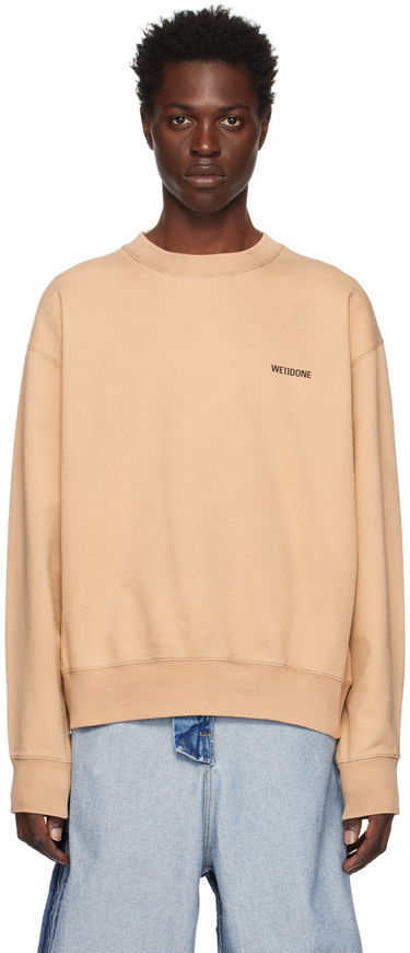 Pleteni pulover We11done Printed Sweatshirt Bež | WD-TS3-22-707-U-BG, 0