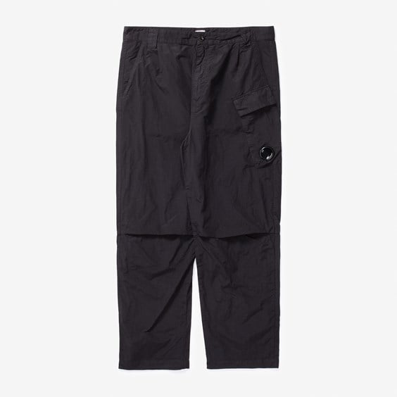 Hlače C.P. Company Flatt Nylon Regular Utility Pants Črna | 16CMPA069A-999