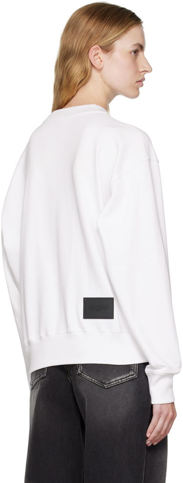 Pleteni pulover We11done We11done Rainbow Symbol Sweatshirt Bela | WD-TS3-22-829-U-WH, 2