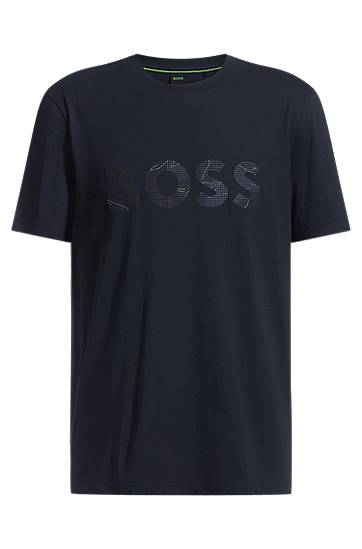 Majica BOSS BOSS T-Shirt with Logo Print Mornarica | 50537834