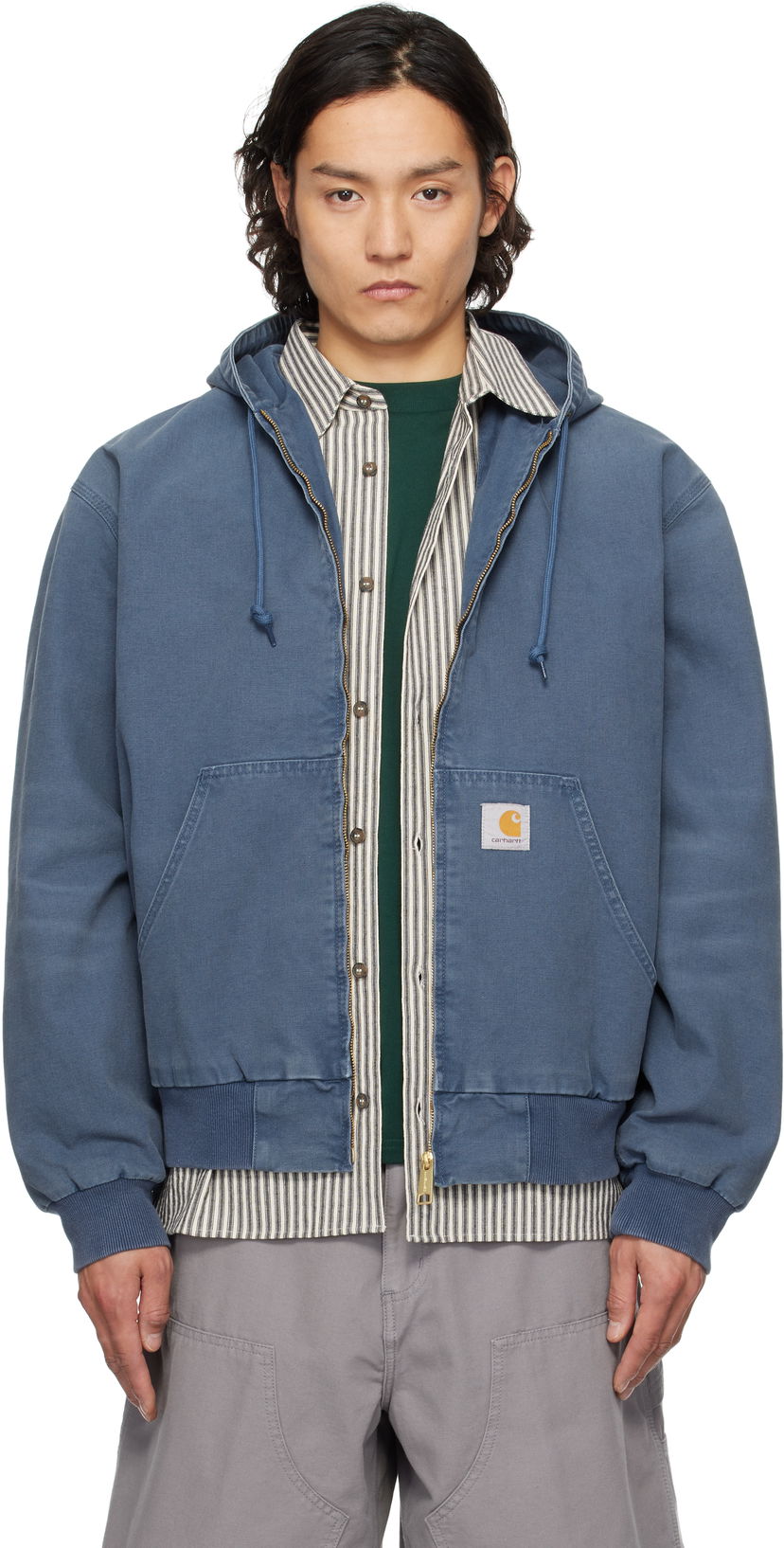 Jakna Carhartt WIP OG Active Hooded Jacket Modra | I034820