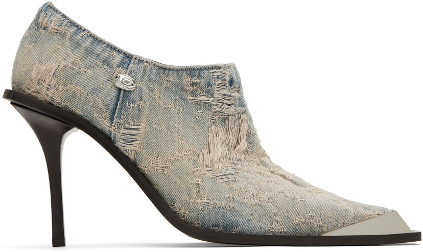 Obleke Diesel Diesel D-Tona Sc Denim Heeled Boots Modra | Y03531 P8011 D-TONA D-TONA SC