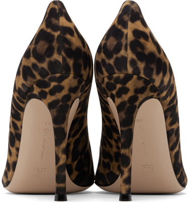 Superge in čevlji Gianvito Rossi Suede Leopard Print Pumps Rjava | G28470-15RIC-CMD, 1