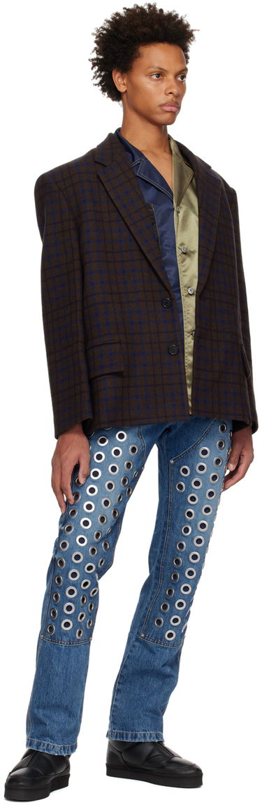 Jakna We11done Check Blazer Rjava | WD-JK3-22-102-M-BR, 3