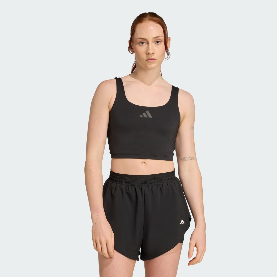 Majica brez rokavov adidas Performance Power Light Support Training Tank Top Črna | JZ6030, 0