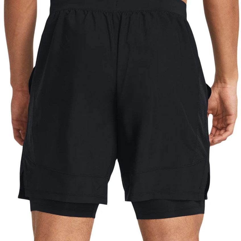 Kratke hlače Under Armour UA LAUNCH 7'' 2-IN-1 SHORTS-BLK Črna | 1382641-001, 1