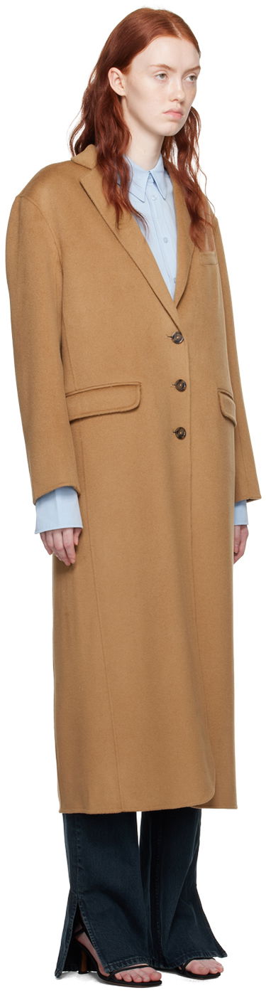 Plašči Anine Bing Quinn Long Wool Coat Bež | A-01-4163-200, 1