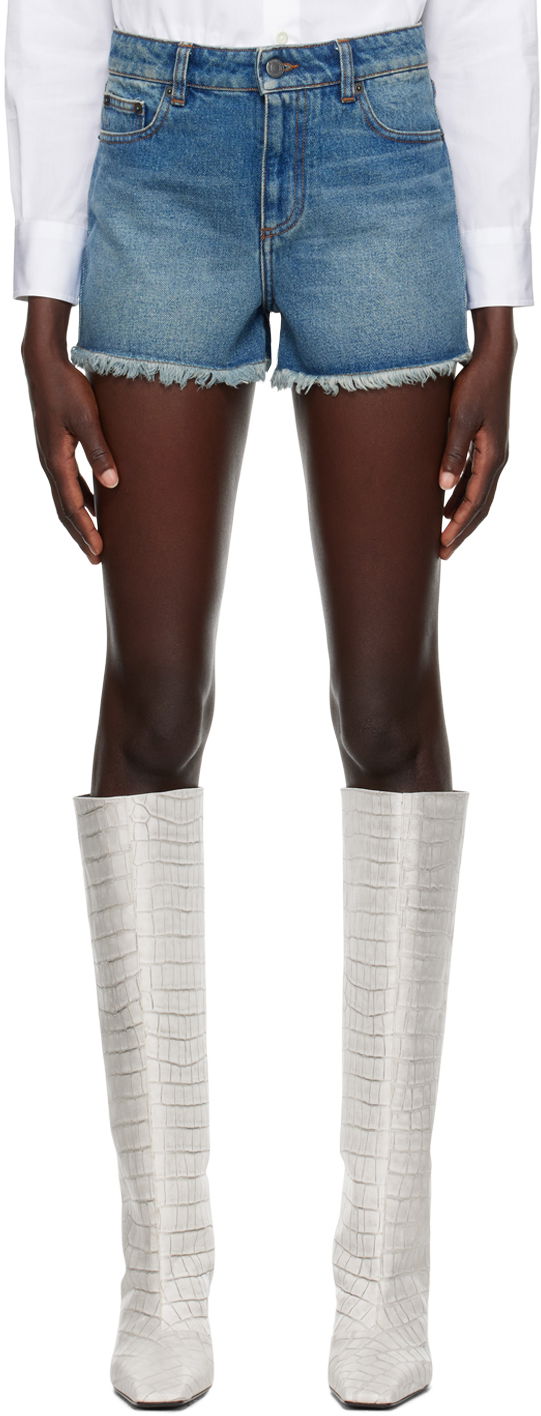 Kratke hlače AMI Five Pockets Shorts Modra | FSO104.DE0001, 0