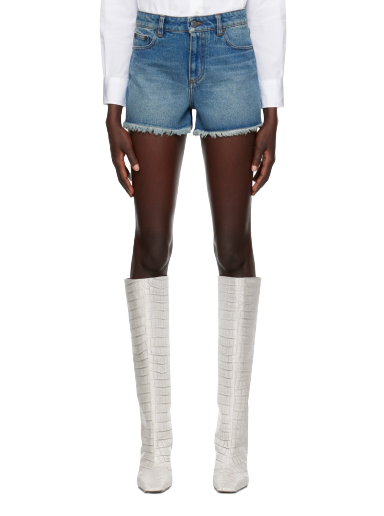 Kratke hlače AMI Five Pockets Shorts Modra | FSO104.DE0001