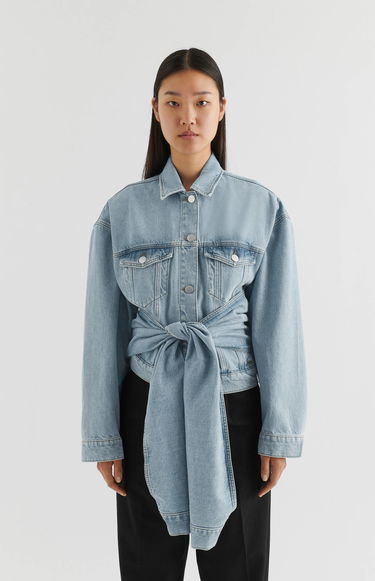 Jakna AXEL ARIGATO Hydra Tie-Front Jacket Modra | A2164001, 2