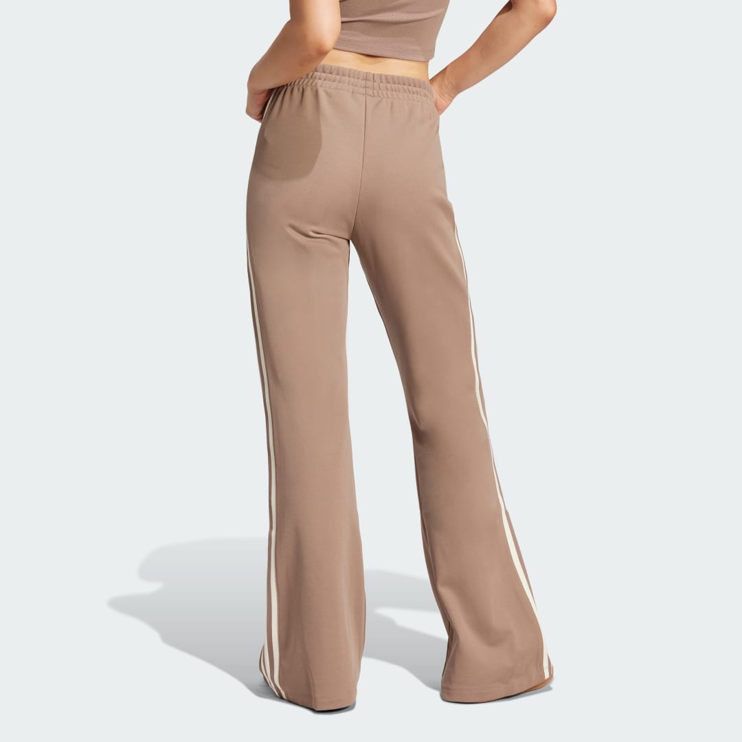 Trenirka adidas Performance 3-Stripes Flared Track Pants Rjava | JC5784, 1
