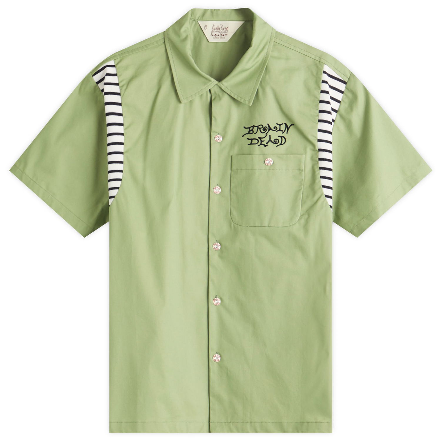 Srajce Brain Dead Brain Dead Cobra Flocked Bowling Shirt, Size Large Zelena | BDS25T040042-SPT, 0