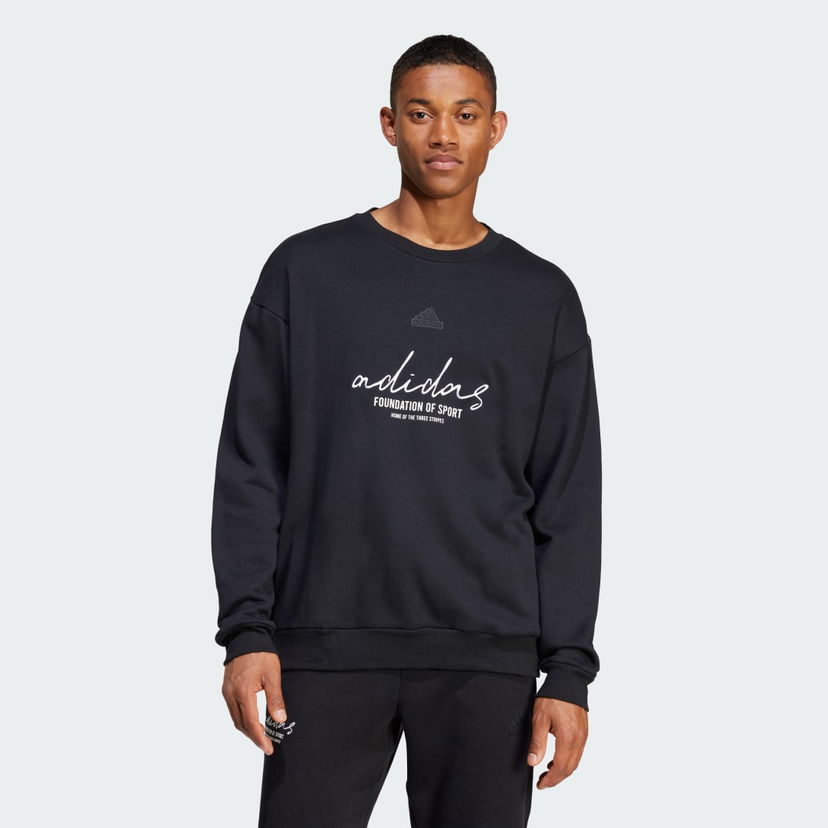 Pleteni pulover adidas Performance Foundation of Sport Sweatshirt Črna | IW3542