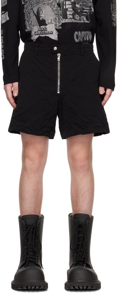 Kratke hlače We11done We11done Crumpled Shorts Črna | WD-PT1-23-271-M-BK, 0