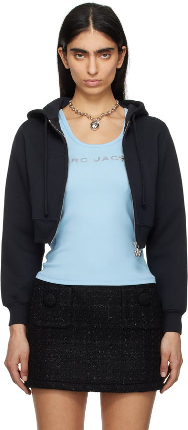 Pulover Marc Jacobs Marc Jacobs Charm Cropped Hoodie Črna | 2S5RTP086C06, 0