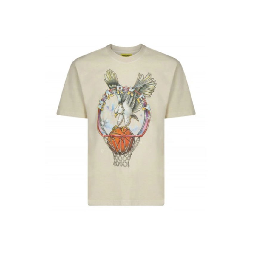 Majica MARKET Dunking Eagle Tee Bež | 399001074, 0