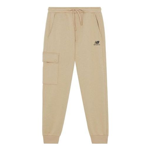 Hlače New Balance Sportswear Fleece Cargo Pants Bež | AMP14340-HNA