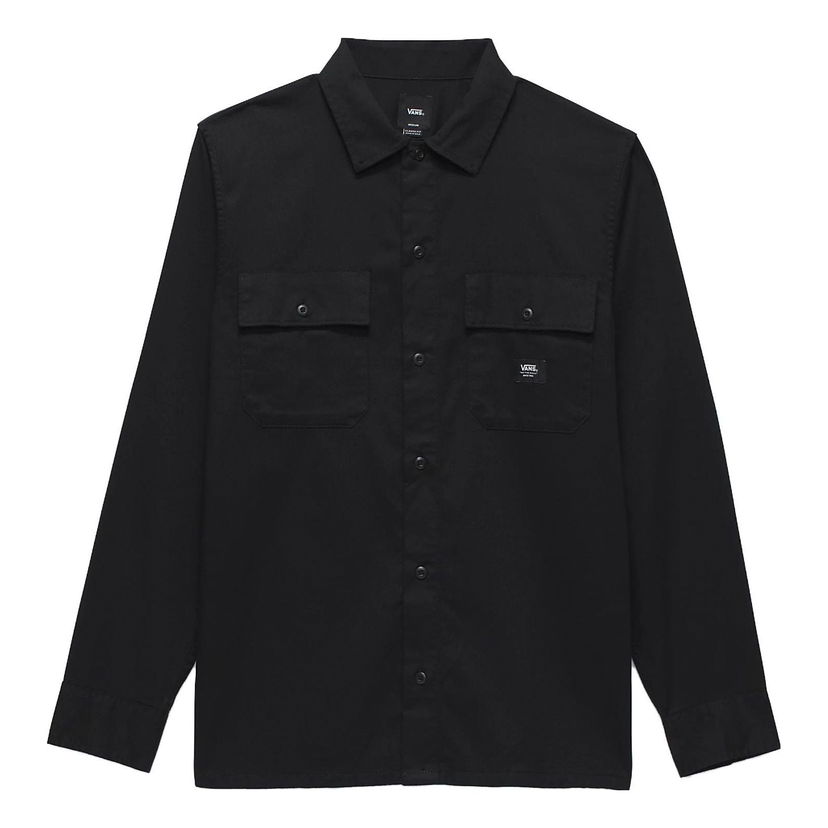 Srajce Vans Sparwood Long Sleeve Shirt Črna | VN000AARBLK