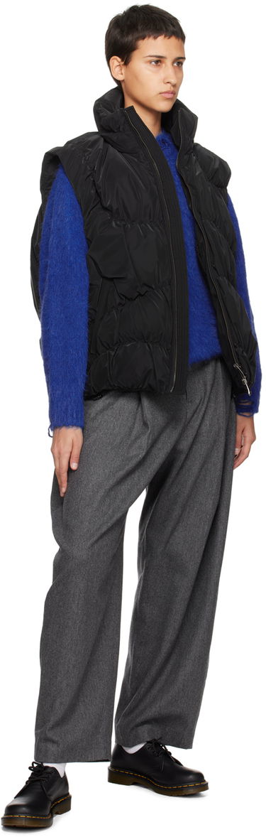 Pleteni pulover ADER ERROR Rous Distressed Knit Sweater Modra | BMADFWKT0304BL, 3
