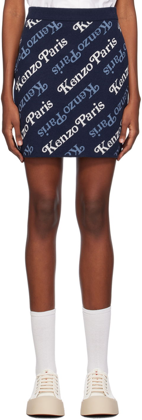 Krila KENZO VERDY x Paris Miniskirt Mornarica | FE52JU4573CB