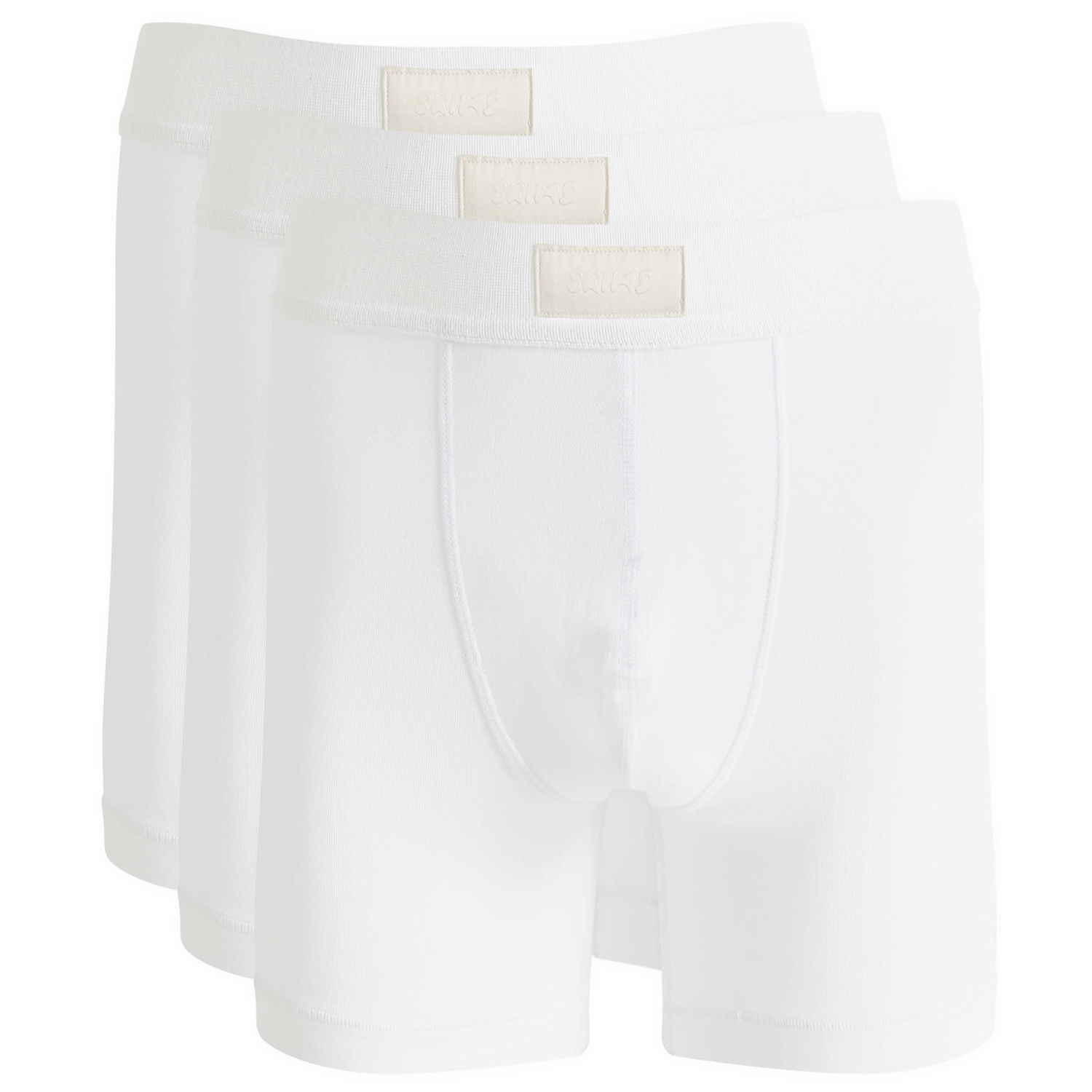 Boksarice SKIMS 5" Boxer Brief 3-Pack Bela | BO-BBR-5635M-CH, 0