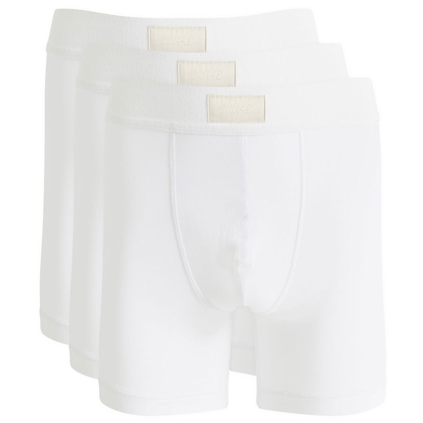 Boksarice SKIMS 5" Boxer Brief 3-Pack Bela | BO-BBR-5635M-CH