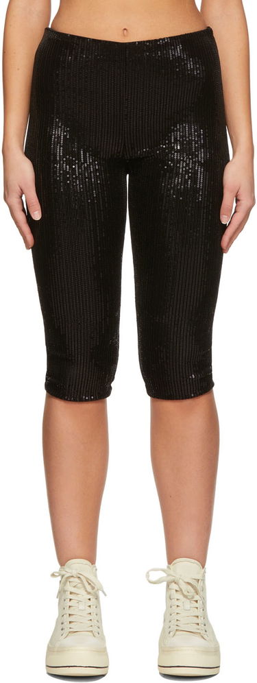 Pajkice We11done We11done Sequin Cycling Shorts Črna | WD-PT1-22-295-W-BK, 0