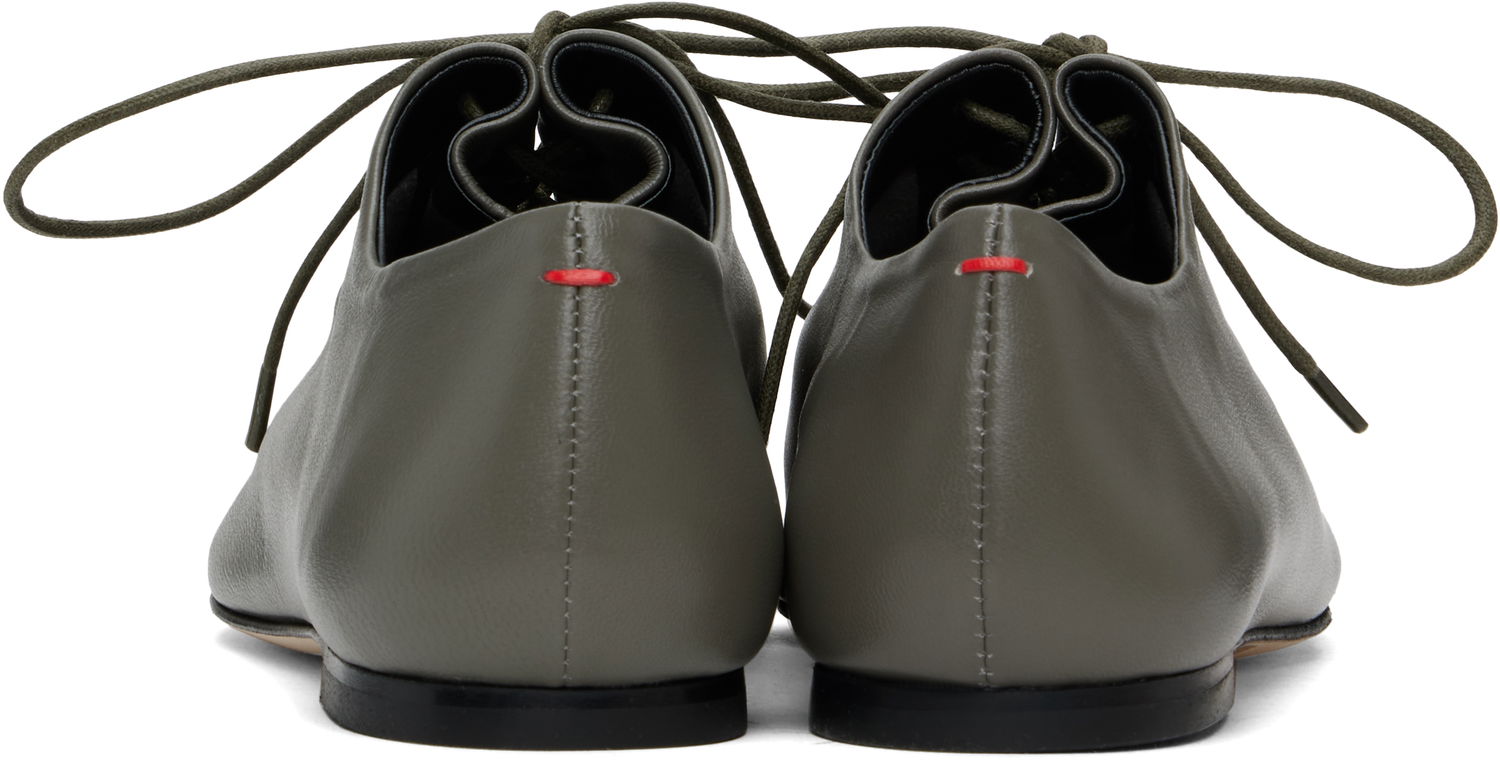 Oblačila Aeyde Aeyde Isla Nappa Leather Derbys Zelena | A11-FL-RKLS08FL166-SS25-1007-007, 1