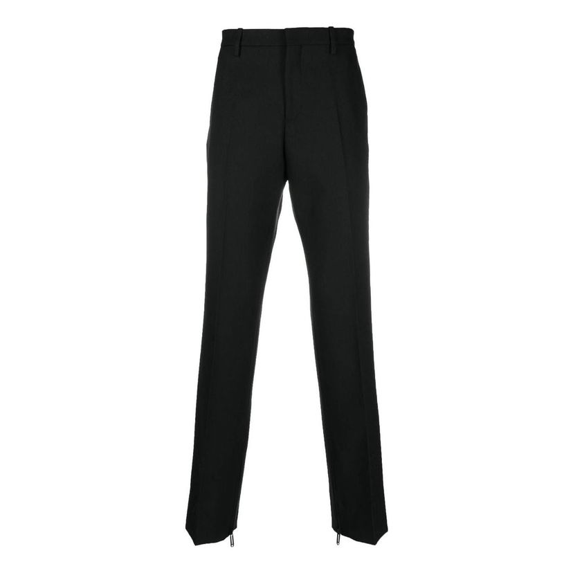 Hlače Off-White Off-White Formal Straight-Leg Pants Črna | OMCA196C99FAB0011000
