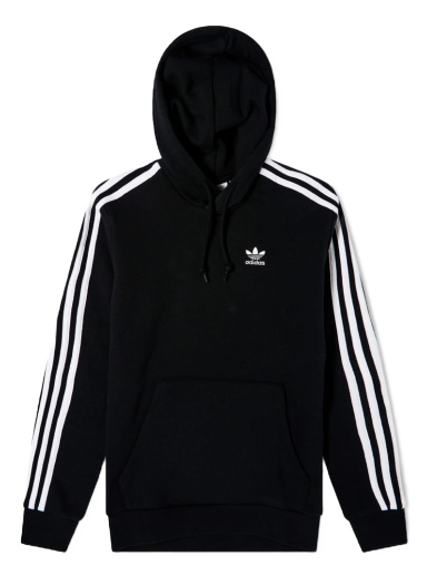 Pulover adidas Originals 3 Stripe Hoody Črna | IA6346