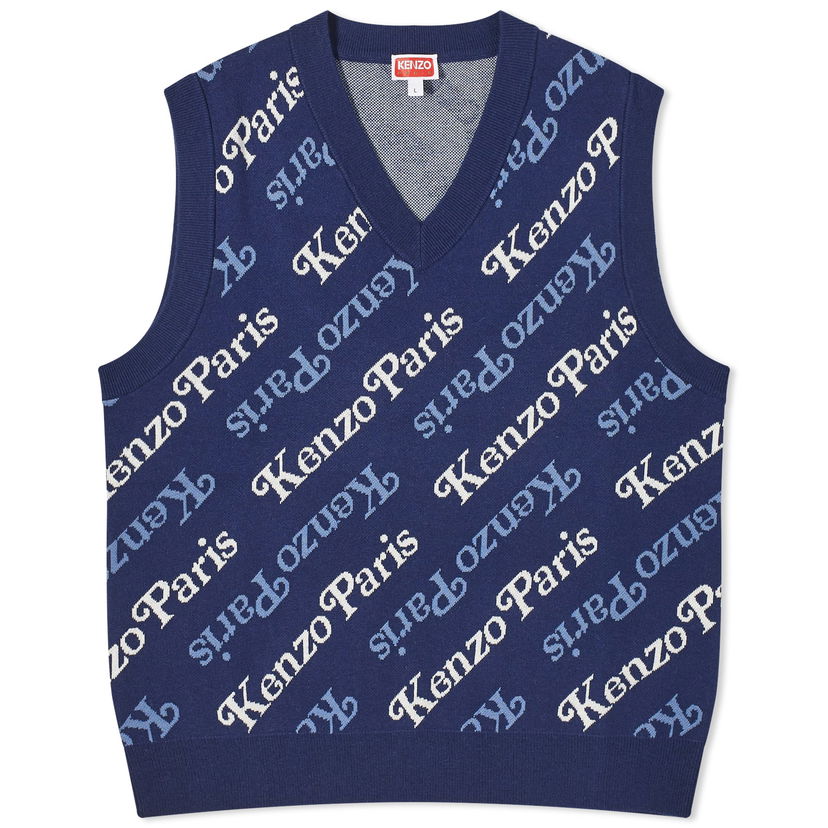 Telovnik KENZO Verdy x Knit Vest Mornarica | FE55PU4583CB-77