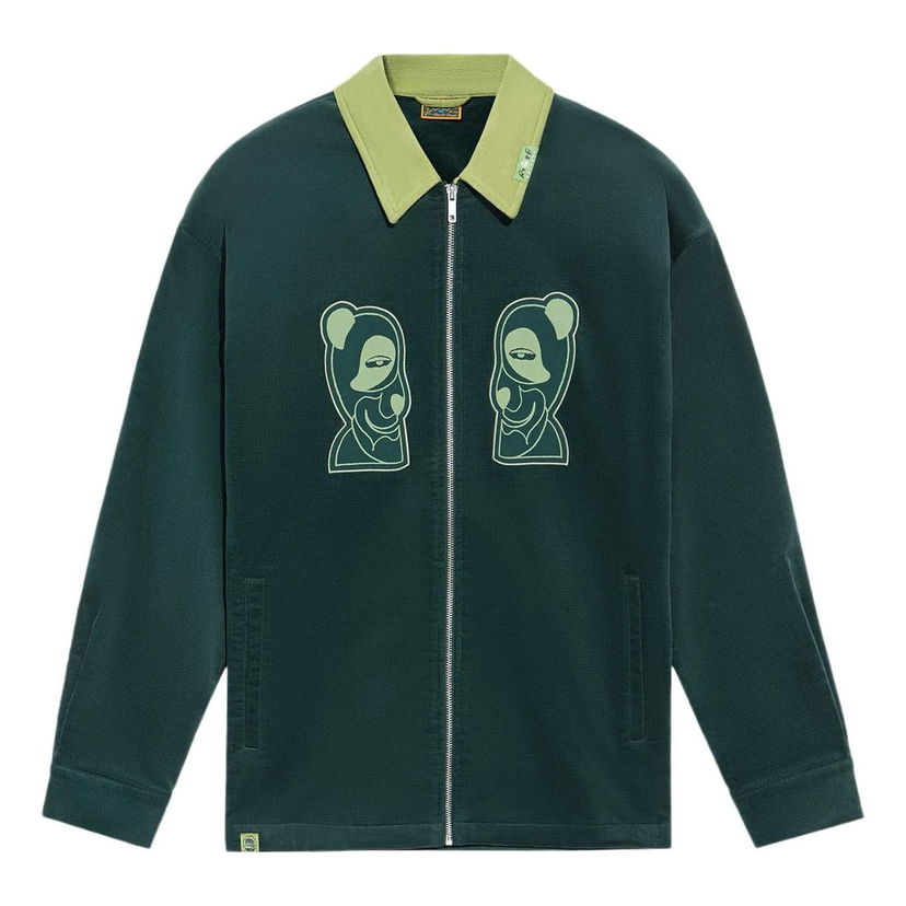 Jakna Li-Ning Jacket with Logo Print Zelena | AFDRA33-3