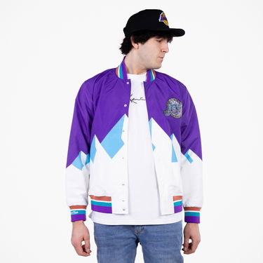 Bomber jakna Mitchell & Ness 75th Anniversary Warm Up Jacket Večbarvna | OJBF1201-UJAYYPPPPURP, 0