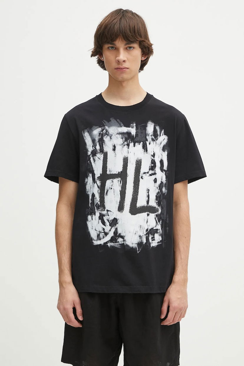 Majica Helmut Lang Helmut Lang Scribble Graphic T-Shirt Črna | P02HM511